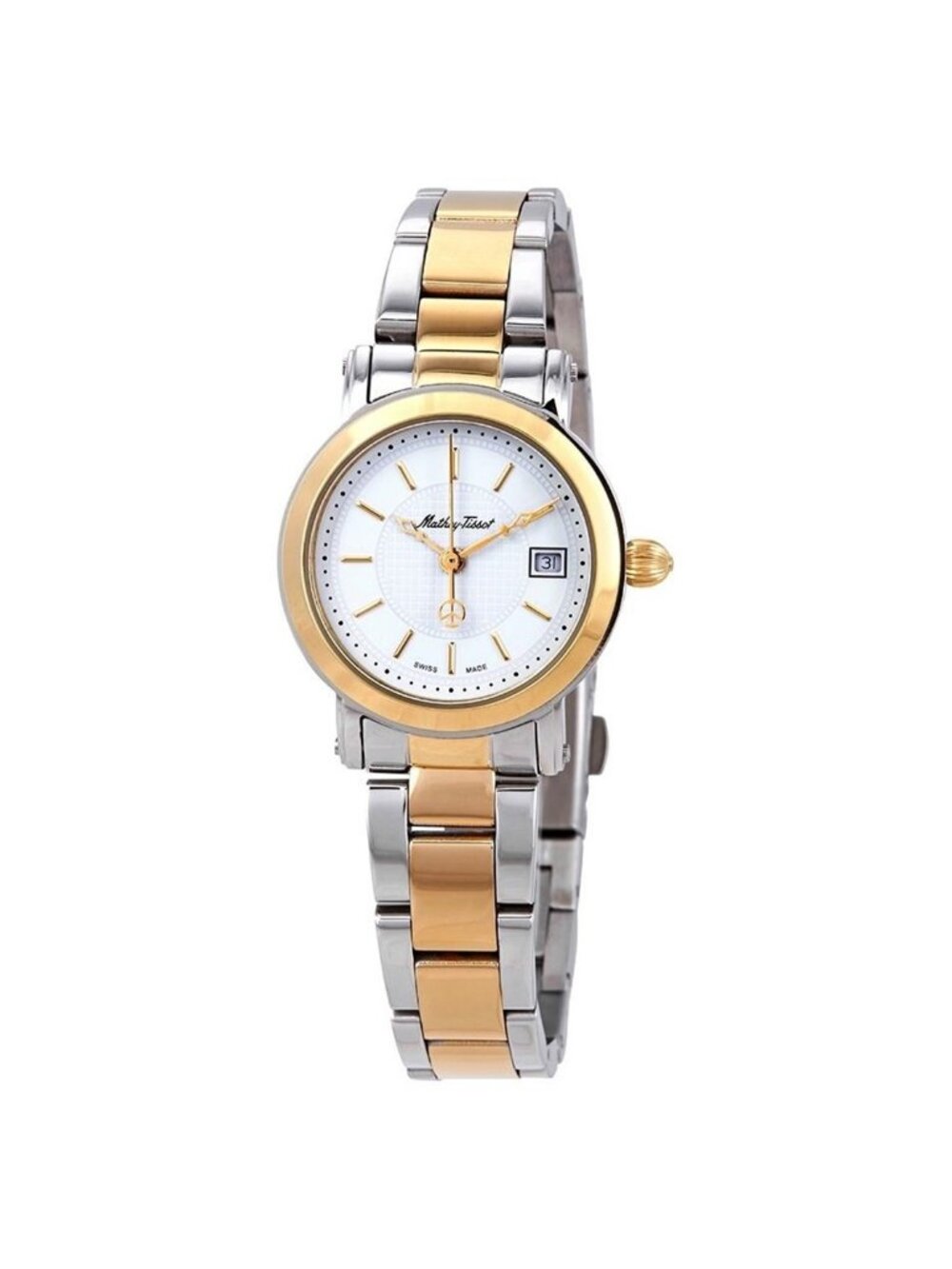 NWT Mathey-Tissot City White Dial Ladies Watch